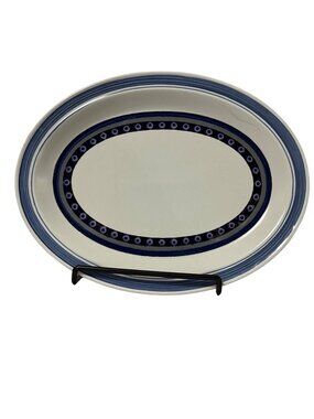 Royal Doulton Tangier Lambeth Stoneware Oval Serving Platter England 13"